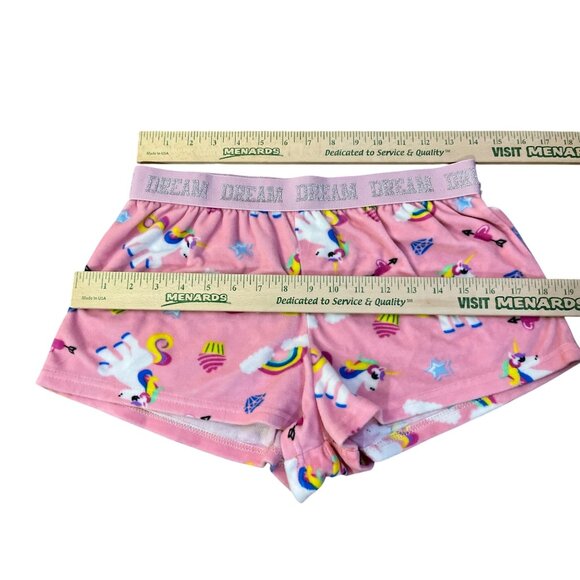 Unicorn Sleep Shorts Girls L Used Plush Dream Pajama Lounge - Picture 5 of 12